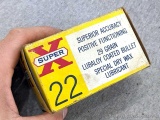 500 Rounds of Western Super X .22 short ammunition in a classy old Western box. The box shows some