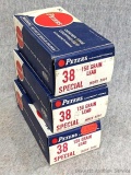 150 Rounds of Peters .38 Special ammunition with 158 grain lead bullets.