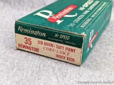 20 Rounds of Remington .35 Rem. ammunition with 20 grain soft point bullets.
