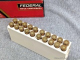 20 Rounds of Federal .30-30 Winchester ammunition with 150 grain soft point bullets.