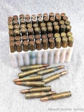 60 Rounds of .30-06 Springfield ammunition by Remington, Winchester, and others. Bullets incl FMJ,