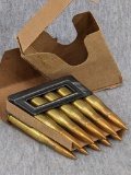 10 rounds of German 8x56mm for M95 Mannlicher rifle come in two stripper clips and original marked