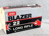 Approx 400 rounds of CCI Blazer .22 LR ammunition.