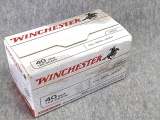 100 Rounds of Winchester .40 S&W ammunition with 165 grain FMJ bullets.