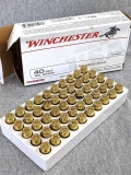 50 Rounds of Winchester .40 S&W ammunition with 165 grain FMJ bullets.