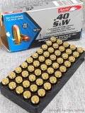 50 Rounds of Aguila .40 S&W ammunition with 180 grain FMJ bullets.