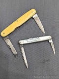 I XL George Wostenholm folding pocket knife, and a Remington UMC folding pocket knife with mother of
