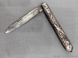 Vintage M&B full metal folding pocket knife. The knife is in good condition with a tight hinge, good