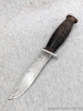 Schrade-Walden fixed blade knife measures 9-5/8