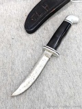 Ontario Knife Co. skinning knife with Old Hickory handle. Blade marked Tru-Edge. Made in USA.