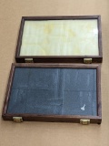 Pair of knife display boxes would nicely show off your pocket knives or fixed blade knives, Measure