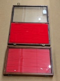 Pair of knife display boxes would nicely show off your pocket knives or fixed blade knives, Measure