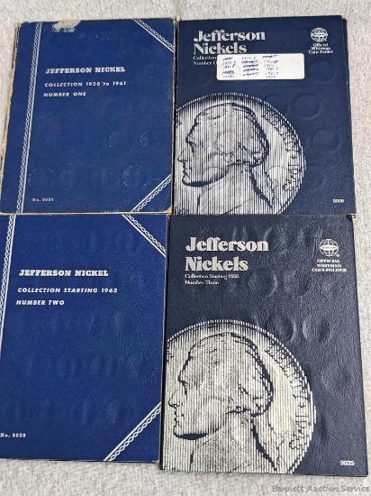 One full folder, one partial folder of Jefferson nickels ranging 1938 to 1961. Some contain silver.