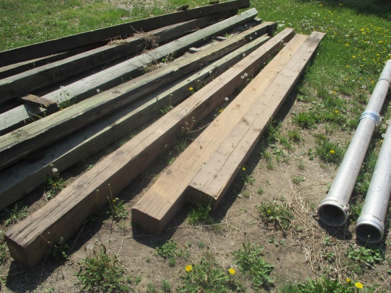 3- 4X6X20 WOOD BEAMS
