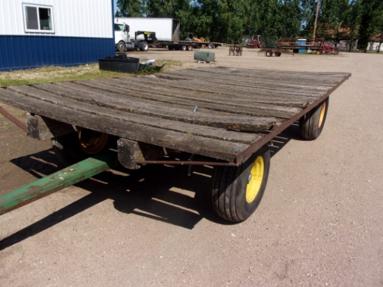 8’ x 16’ HAY RACKS ON H.D. WAGONS