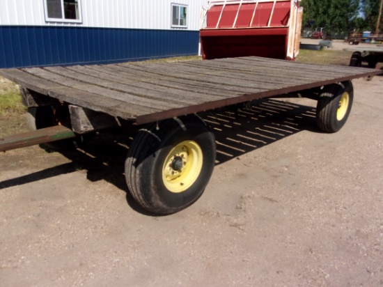 8’ x 16’ HAY RACKS ON H.D. WAGONS