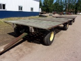 8’ x 16’ HAY RACKS ON H.D. WAGONS