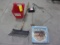 MANURE FORK, THERMOMETER, WATER TANK FLOAT VALVE, FEEDER