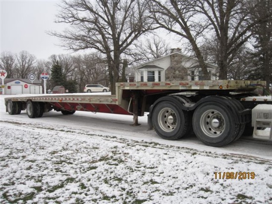 1996 WILSON 102" X 48' AL/STEEL DROP DECK TRAILER