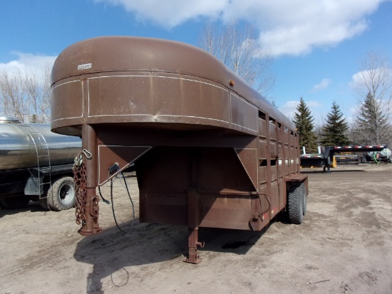 6' X 16' ALRAY GOOSENECK STOCK TRAILER