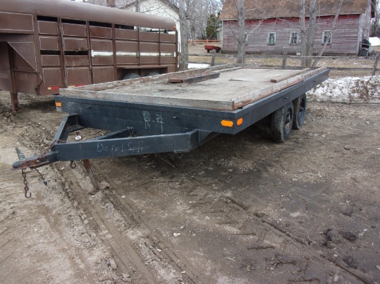 8' X 16' TAND AXLE flatbed