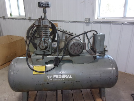 5 H.P. 3 PHASE 60 GAL HORIZONTAL AIR COMPRESSOR