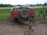 8' PU TRAILER ABOUT LEVEL FULL OF SEASONED, SPLIT OAK
