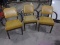 3 YELLOW OFFICE CHAIRS