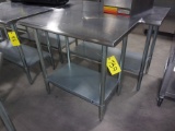 2' X 3' X 3'H STAINLESS TABLE