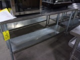 2'X6'X3'H STAINLESS TABLE