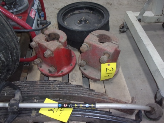 2- IHC 9 HOLE 3 1/2" HUBS