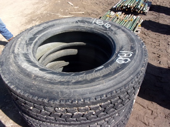 2-295/75R/22.5 AND 1-275/80R/22.5 TRUCK TIRES
