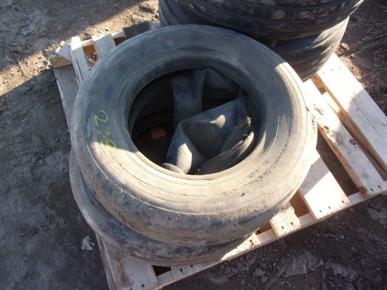 2- 28X7.7 TIRES OFF WOODS MOWER