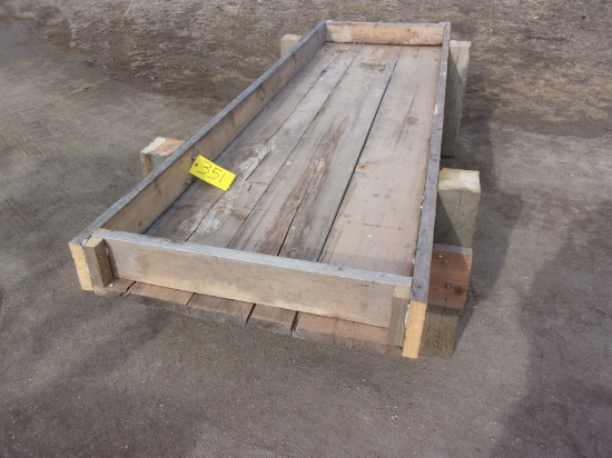 2 - 12' WOOD FEED BUNKS