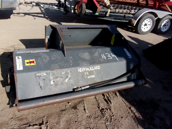 54" NEW HOLLAND OFFSET SKID LOADER ROTARY TILLER, ph. 686-4128