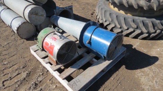 2-12" 110 V BIN FANS & AERATION TUBE