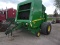 J.D. 568 MEGA WIDE PLUS ROUND BALER, twine or edge wrap, kick off, hyd. pickup, small 1000  pto