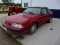 1988 FORD MUSTANG LX, 4cyl. 5 spd., elec. locks & mirrors, rear defrost, 30-33 mpg, no rust