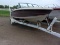 16' RENKEN INBOARD, bad motor mt., 9.8 Merc outboard, Shorelander trl., perm lic.