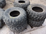 6-AT25 X 11 X 10 4WHEELER TIRES; 2-10 X 8.5 4 WHEELER RIMS