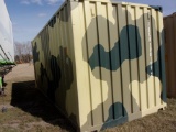 20' CAMO STORAGE CONTAINER (moving available), like new