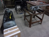 1/2 H.P. TABLE SAW & 1/2 H.P. AIR COMPRESSOR w/ new uninstalled pump