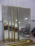 3-SETS OF MIRRORED SLIDING CLOSET DOORS