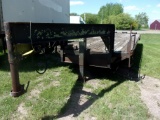 1975 30' WW G.N. TRIPLE AXLE TRL., 7000# axles, beavertail ramps