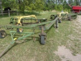 2-J.D. 640 3 WHEELED RAKES w/hitch