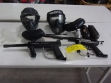 TIPMAN & SPYDER PAINT BALL GUNS w/helmets