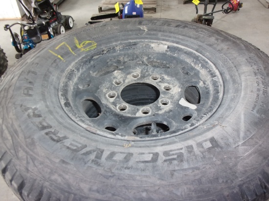 4-LT265/75R/16" ON 8 HOLE CHEV.
