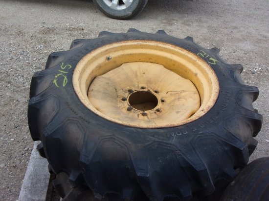 2-11.2 X 24" on 8 hole rims (versatile 400) exc. cond.