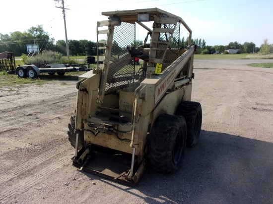 HYDRA MAC 14C ISUZU DIESEL SKID LOADER , disassembled, needs engine work for sure, no engine stand