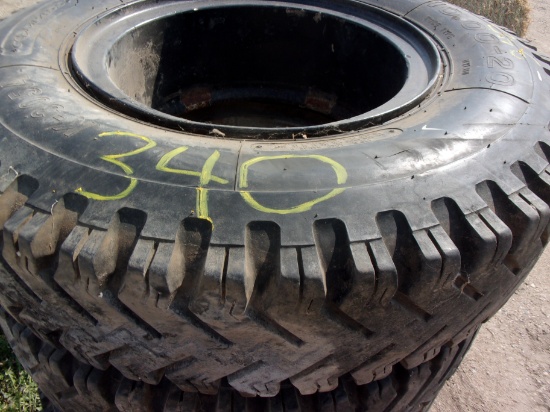 5- 10.00 x 20 TIRES ON RIMS